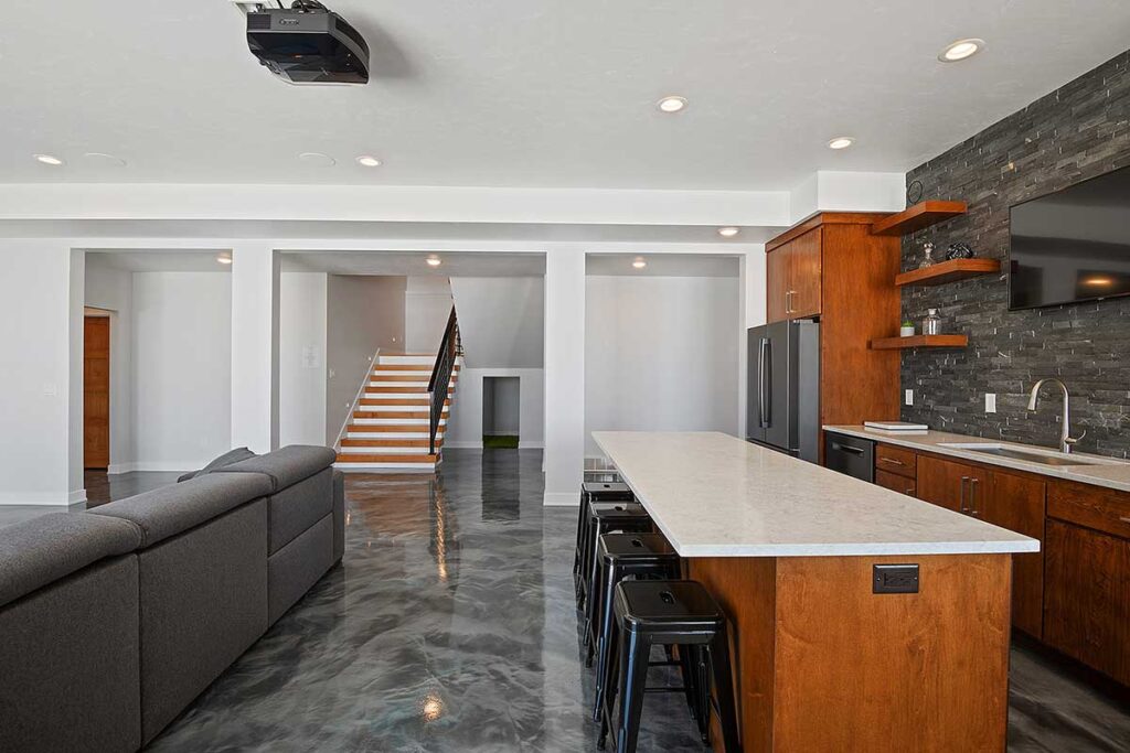custom-luxury-basement-design-with-kitchen