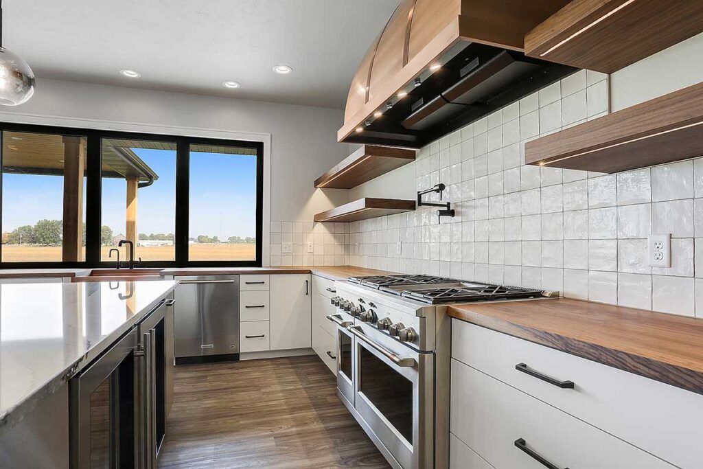 scenic-kitchen-with-wood-countertops-and-range-hood