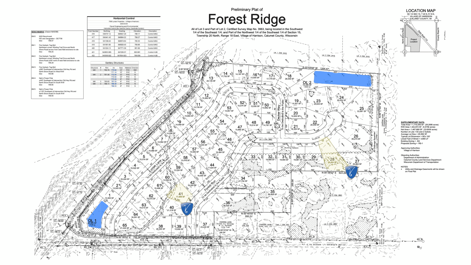 Lot 28 Forest Ridge in Village of Harrison, WI
